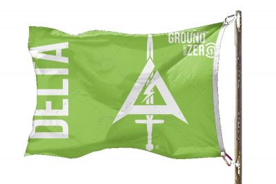 Ground Zero Flag 100cm x 150cm - DELTA - Detail Image 2 © Copyright Zero One Airsoft