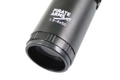 Pirate Arms 1.5-6x50IR Tactical Scope - Detail Image 4 © Copyright Zero One Airsoft