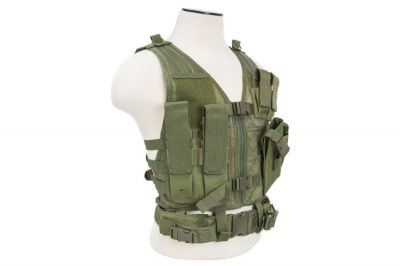 NCS VISM Kids Tactical Vest (Olive) - Detail Image 2 © Copyright Zero One Airsoft