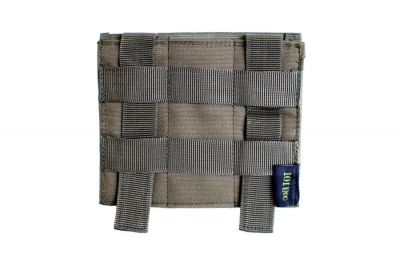 101 Inc MOLLE Elastic Triple Pistol Mag Pouch (Olive) - Detail Image 2 © Copyright Zero One Airsoft