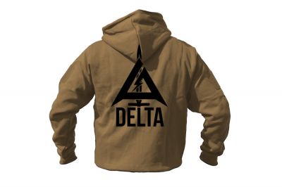 ZO Combat Junkie Special Edition NAF 2018 'Delta' Viper Zipped Hoodie (Coyote Tan) - Detail Image 2 © Copyright Zero One Airsoft