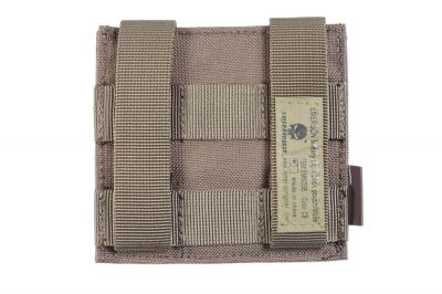 101 Inc MOLLE Lightstick Pouch (Coyote Tan) - Detail Image 1 © Copyright Zero One Airsoft