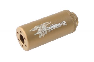 G&G SS-80 Suppressor 14mm CCW (Tan) - Detail Image 1 © Copyright Zero One Airsoft