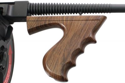 King Arms AEG M1928 Chicago (Imitation Wood) - Detail Image 3 © Copyright Zero One Airsoft