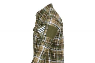 TF-2215 Flannel Contractor Shirt (Brown/Green) - Extra Extra Large - Detail Image 5 © Copyright Zero One Airsoft