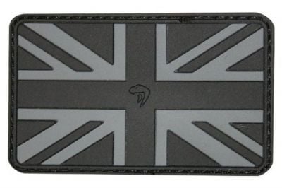 Viper Velcro PVC Union Flag Patch (Black) - Detail Image 1 © Copyright Zero One Airsoft