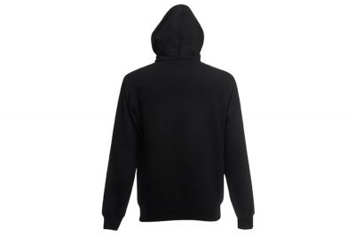 Fruit Of The Loom Premium Zipped Hoodie (Black) - Size Extra Large - Detail Image 2 © Copyright Zero One Airsoft