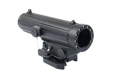 NCS 4x34 Elken Style Scope with Integrated LEDs - Detail Image 1 © Copyright Zero One Airsoft
