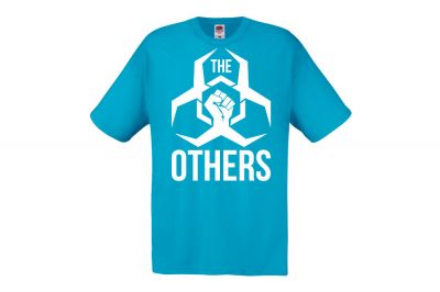 ZO Combat Junkie Special Edition NAF 2018 'The Others' T-Shirt (Electric Blue) - Detail Image 1 © Copyright Zero One Airsoft