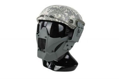 TMC Half Face Mask with Fast Helmet Adaptors (Foliage Green) - Detail Image 4 © Copyright Zero One Airsoft