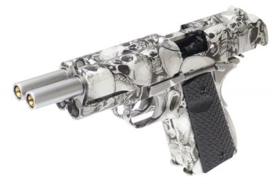 Armorer Works GBB Evil Skull 1911 Double Barrel - Detail Image 3 © Copyright Zero One Airsoft