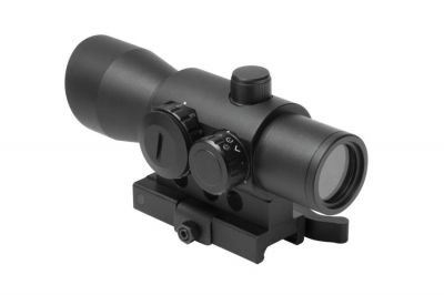 NCS 1x32 Blue/Green/Red Illuminating Multi Reticule Scope with QD Mount - Detail Image 2 © Copyright Zero One Airsoft