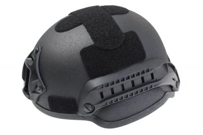MFH ABS MICH 2002 Helmet (Black) - Detail Image 2 © Copyright Zero One Airsoft