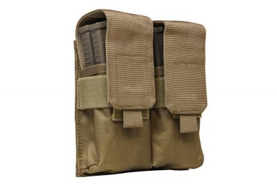 NCS VISM MOLLE Stacked Double Mag Pouch for M4 (Tan) - Detail Image 3 © Copyright Zero One Airsoft