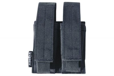 Viper MOLLE Double Pistol Mag Pouch (Black) - Detail Image 1 © Copyright Zero One Airsoft