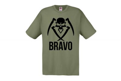 ZO Combat Junkie Special Edition NAF 2018 'Bravo' T-Shirt (Olive) - Detail Image 2 © Copyright Zero One Airsoft