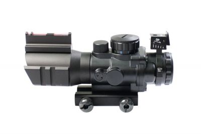 ZO 4x32 Compact Scope with Fibre Sight - Detail Image 3 © Copyright Zero One Airsoft