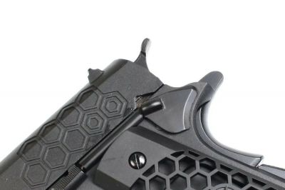 WE GBB 1911 Hex Cut (Black) - Detail Image 6 © Copyright Zero One Airsoft