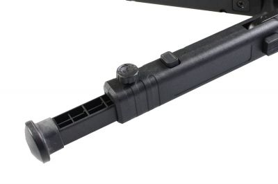 Matrix Compact Collapsible Polymer RIS Bipod (Black) - Detail Image 2 © Copyright Zero One Airsoft