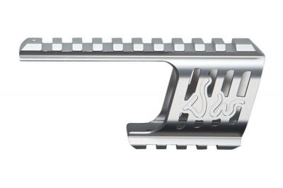 ASG CNC Rail Mount for Dan Wesson 715 Revolver (Silver)