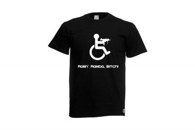 ZO Combat Junkie T-Shirt "Rollin" Rambo" (Black) - Size 2XL