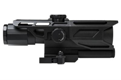 NCS 3-9x40 Scope with Blue/Red Illuminating P4 Sniper Reticle & QD Mount - Detail Image 3 © Copyright Zero One Airsoft