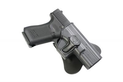 Amomax Rigid Polymer Holster for GK19/23/32 (Black) - Detail Image 4 © Copyright Zero One Airsoft