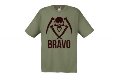 ZO Combat Junkie Special Edition NAF 2018 'Bravo' T-Shirt (Olive) - Detail Image 4 © Copyright Zero One Airsoft