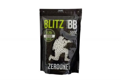 ZO Blitz Bio BB 0.20g 5000rds (White) Carton of 20 (Bundle) - Detail Image 3 © Copyright Zero One Airsoft