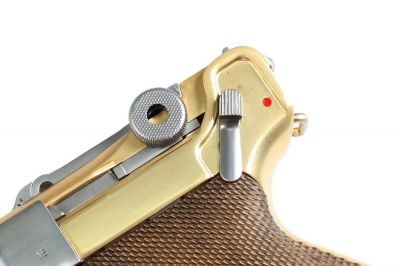 WE GBB Luger P08 4 Inch (Gold) - Detail Image 6 © Copyright Zero One Airsoft