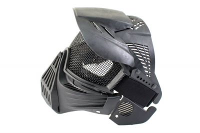 Pirate Arms Commander Mesh Full Face Mask (Black) - Detail Image 2 © Copyright Zero One Airsoft
