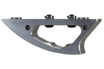 Speed Airsoft Shark Foregrip for KeyMod (Silver) - Detail Image 1 © Copyright Zero One Airsoft