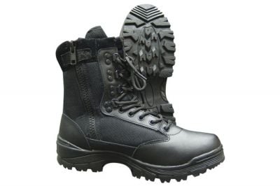 Tru-Spec Tactical Side Zipper Boots (Black) - Size 12.5 UK / 13 US - Detail Image 1 © Copyright Zero One Airsoft