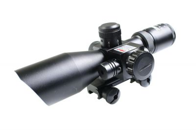 Luger 2.5-10x40E Sniper Reticle with Laser - Detail Image 5 © Copyright Zero One Airsoft