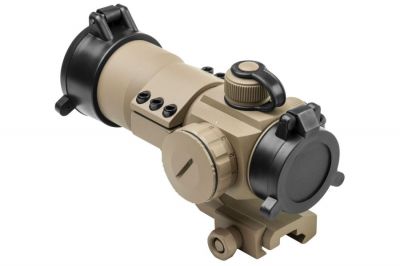 NCS Red/Green/Blue Dot Sight with 20mm Mount (Tan) - Detail Image 4 © Copyright Zero One Airsoft