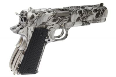 Armorer Works GBB Evil Skull 1911 Double Barrel - Detail Image 7 © Copyright Zero One Airsoft