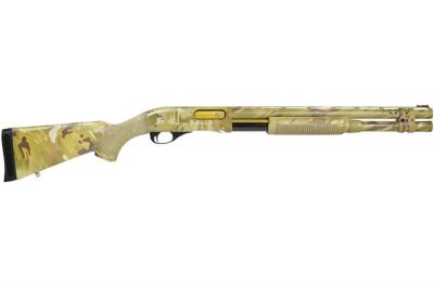 APS CO2 CAM870 MKII Salient Arms International Licensed Shotgun (MultiCam) - Detail Image 1 © Copyright Zero One Airsoft