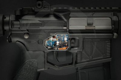 Evolution AEG Carbontech Ghost PDW EMR-S with ETU (Black) - Detail Image 15 © Copyright Zero One Airsoft