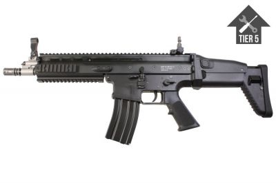 WE GBB SCAR-L (Black) with Tier 5 Upgrades (Bundle) - Detail Image 1 © Copyright Zero One Airsoft