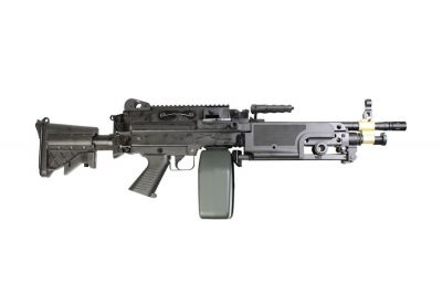 A&K AEG M249 MX1 (Black) - Detail Image 1 © Copyright Zero One Airsoft