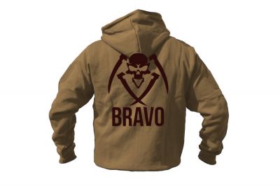 ZO Combat Junkie Special Edition NAF 2018 'Bravo' Viper Zipped Hoodie (Coyote Tan) - Detail Image 4 © Copyright Zero One Airsoft