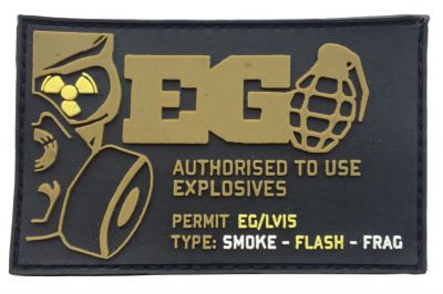 Enola Gaye Velcro PVC Patch "Explosives Permit"