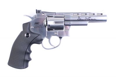 ASG CO2 Dan Wesson Revolver 4" (Silver) - Detail Image 2 © Copyright Zero One Airsoft