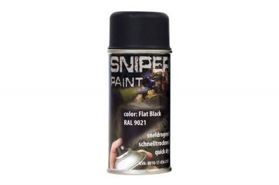 Fosco Sniper Spray Paint 150ml (Black) - Detail Image 1 © Copyright Zero One Airsoft