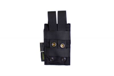101 Inc MOLLE Elastic Single M4 Mag Pouch (Black) - Detail Image 1 © Copyright Zero One Airsoft