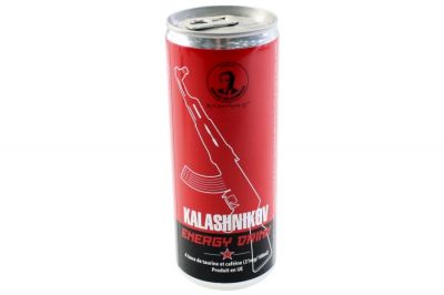 Kalashnikov Energy Drink Pack of 12 (Bundle) - Detail Image 3 © Copyright Zero One Airsoft