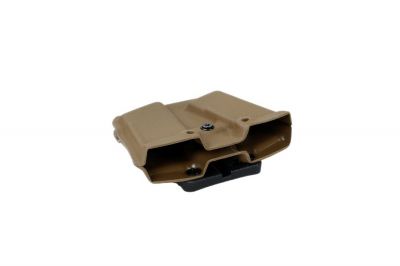 Kydex Double Mag Pouch for G17 (Coyote Brown) - Detail Image 2 © Copyright Zero One Airsoft