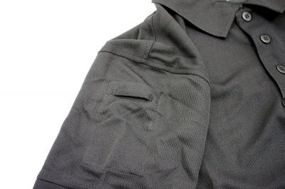 Viper Tactical Polo Shirt (Black) - Size Extra Extra Extra Large - Detail Image 2 © Copyright Zero One Airsoft