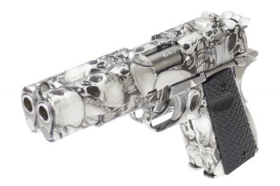 Armorer Works GBB Evil Skull 1911 Double Barrel - Detail Image 1 © Copyright Zero One Airsoft