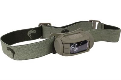 Viper Special Ops Head Torch (Olive) - Detail Image 1 © Copyright Zero One Airsoft